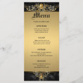 Elegant Halloween bruiloft menu (Voorkant)