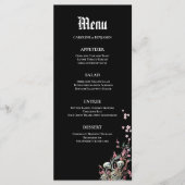 Elegant Halloween bruiloft menu (Voorkant)