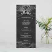 Elegant Halloween bruiloft menu (Staand voorkant)