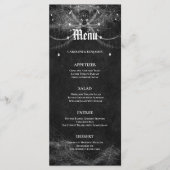 Elegant Halloween bruiloft menu (Voorkant)