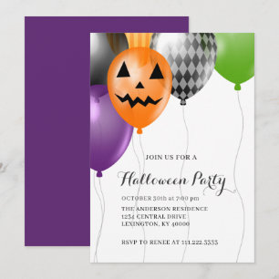 Elegant Halloween-feest Kaart