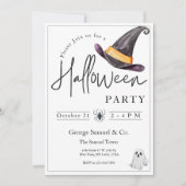 Elegant Halloween Invitation for Company Office (Devant)