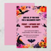 Elégant Halloween party Invitation (Devant / Derrière)