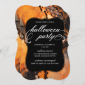 Elegant Halloween Party Invitation Kaart (Voorkant / Achterkant)