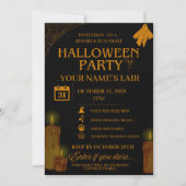 Elegant Halloween Party Invitation – Spooky Night Kaart (Voorkant)