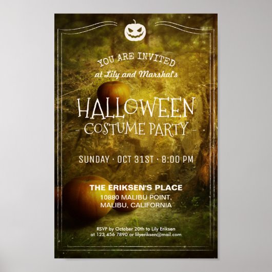 Elegant Halloween Party | POSTER (Voorkant)