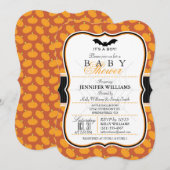 Élégant Halloween thème Baby shower Invitation (Devant / Derrière)