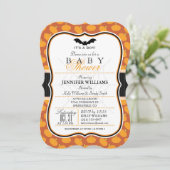 Élégant Halloween thème Baby shower Invitation (Debout devant)