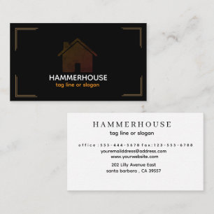 Elegant HammerHouse Visitekaartje canstruction