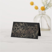 Elegant Hand Drawn Botanical Wedding Escort (Achterkant)