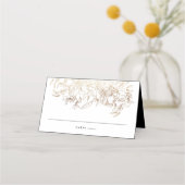 Elegant Hand Drawn Botanical Wedding Escort (Voorkant)