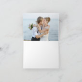 Elegant Hand Lettered Script 2 Foto Dank Je Bedankkaart (Binnen)