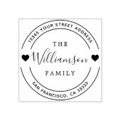 Elegant Hand Lettering Heart Rubberstempel (Afrduk)