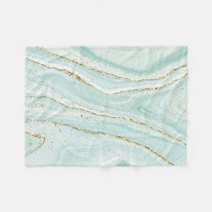 elegant handbeschilderd vloeibare marmer met gli fleece deken