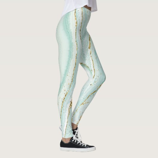 elegant handbeschilderd vloeibare marmer met gli leggings (Rechts)