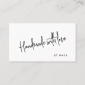 Elegant handgemaakt met liefde Visitekaartje (Voorkant)