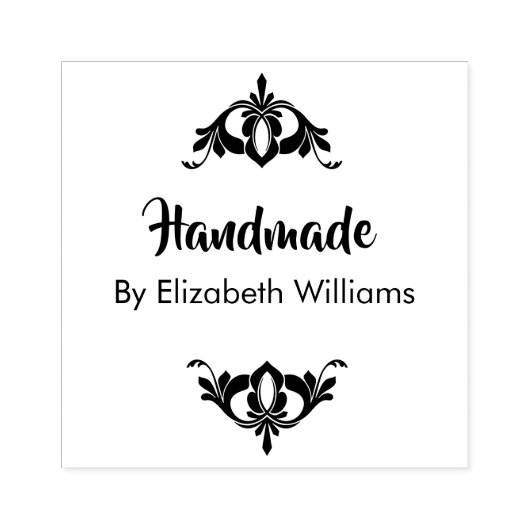 Elegant handgemaakt 	rubberstempel (Afrduk)