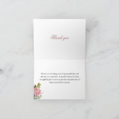 Elegant handgeschilderd Bloemen 90ste verjaardagsf Bedankkaart (Binnen)