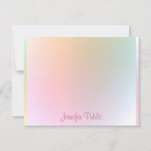 Elegant handgeschreven de Naam van het Manuscript Notitiekaartje