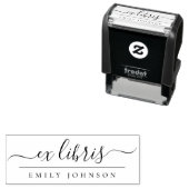 Elegant handgeschreven Ex Libris Script Custom Nam Zelfinktende Stempel (In situ)