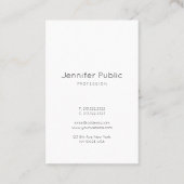 Elegant handgeschreven handgeschreven script reini visitekaartje (Achterkant)