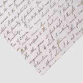 Elegant  handgeschreven Letter-script Tissuepapier (Detail)