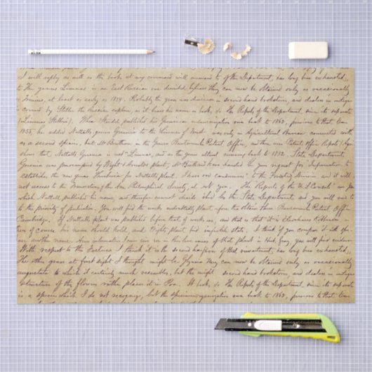 Elegant handgeschreven Letter-script Tissuepapier (Craft)