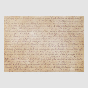 Elegant handgeschreven Letter-script Tissuepapier