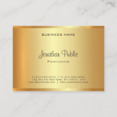 Elegant handgeschreven monogram script Gold Modern Visitekaartje (Achterkant)