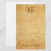 Elegant handgeschreven monogram Sjabloon Koel (Voorkant / Achterkant)