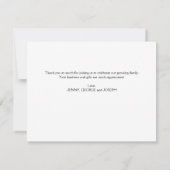 Elegant handgeschreven script 3 foto Baby dank u (Achterkant)