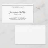 Elegant handgeschreven script modern Eenvoudig ont Visitekaartje (Voorkant / Achterkant)