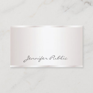 Elegant Handgeschreven Script Moderne Glamour Luxe Visitekaartje