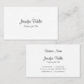 Elegant handgeschreven Script Moderne, schone lede Visitekaartje (Voorkant / Achterkant)