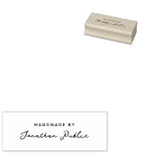Elegant Handgeschreven Script Naam Sjabloon Handge Rubberstempel (Gestempeld)