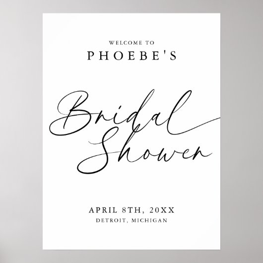 Elegant Handgeschreven Script Vrijgezellenfeest We Poster (Voorkant)