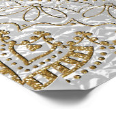 Elegant handgetekend stamhout — ontwerp mandala poster (Hoek)