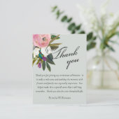 Elegant Handpainted Floral Budget Retirement Bedankkaart (Staand voorkant)