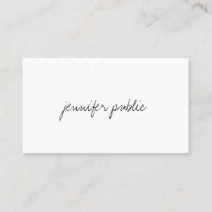 Elegant handschrift Professioneel Eenvoudig Modern Visitekaartje
