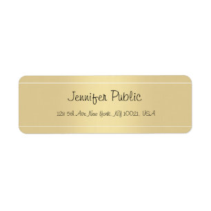 Elegant handschrift Script Gold Sjabloon Moderne Etiket