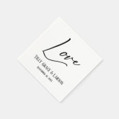 Elegant Handschrift Script Typografie Love Servet (Hoek)