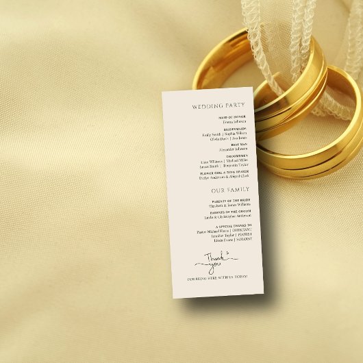 Elegant handschrift Waterverf Bloemen bruiloft Programma