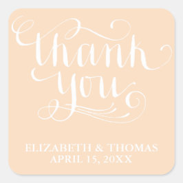 ELEGANT HANDSCHRIFTELIJKE SCRIPT DANK U STICKERS