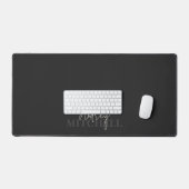 Elegant Handtekening Script Monogram Roze Bureaumat (Keyboard & Muis)