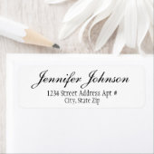 Elegant Handwriting Return Address Envelope Labels (Insitu)