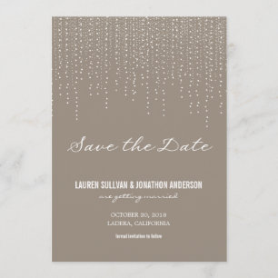 Elegant hangende lichten sparen de Datum Kaart