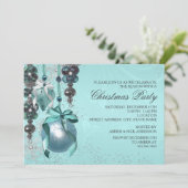 Élégant Hanging Ornaments Noël Invitation (Debout devant)