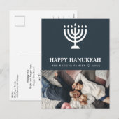 Elegant Hanukkah foto-Briefkaart Feestdagenkaart (Voorkant / Achterkant)