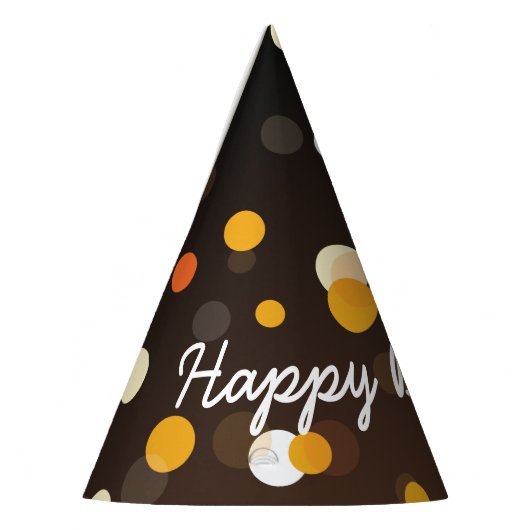 Elegant Happy Birthday in Sparkles Feesthoedjes (Links)