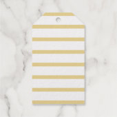 Elegant Happy Birthday Script Font Gold Cadeaulabels (Achterkant)